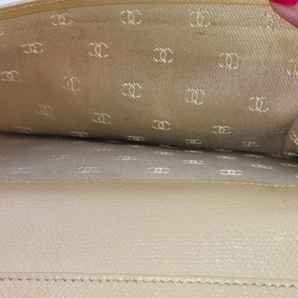 Chanel Caviar Leather Long Wallet Carmel, Beige.